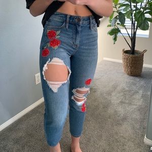 hollister ripped jeans